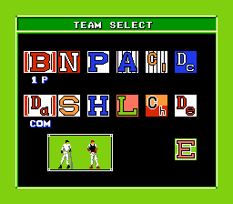 
Bases Loaded 3 | NES | gameplay screenshot | Data by MobyGames.com