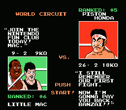 Mike Tyson's Punch-Out!! | NES | gameplay screenshot | region=North America | source-country= | zypher-v2 | moby-07a32d172983 | Data by MobyGames.com