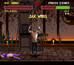 
Mortal Kombat II | SNES | gameplay screenshot | Data by MobyGames.com