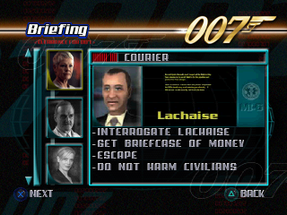 007: The World Is Not Enough | PlayStation | gameplay screenshot | region=North America | source-country= | zypher-v2 | moby-f0152281ef1f | Data by MobyGames.com