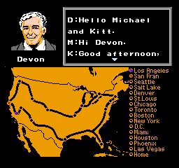 
Knight Rider | NES | gameplay screenshot | Data by MobyGames.com
