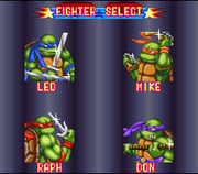 
Teenage Mutant Ninja Turtles: Tournament Fighters | SNES | gameplay screenshot | Data by MobyGames.com