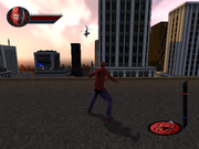 Spider-Man | PlayStation 2 | gameplay screenshot | region=North America | source-country= | zypher-v2 | moby-7d299ed60d7c | Data by MobyGames.com