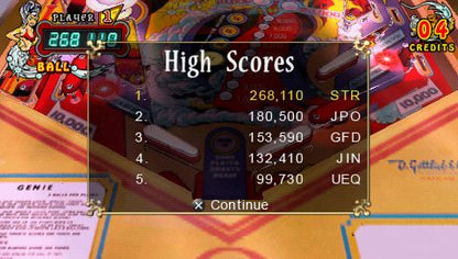 Pinball Hall of Fame: The Gottlieb Collection | PSP | gameplay screenshot | region=North America | source-country= | zypher-v2 | moby-0209d6dca668 | Data by MobyGames.com