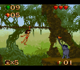 
Disney's The Jungle Book | SNES | gameplay screenshot | Data by MobyGames.com