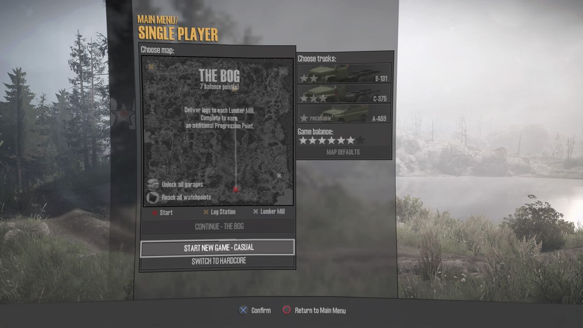 
Spintires: MudRunner | PlayStation 4 | gameplay screenshot | Region: North America | source-country= | Data by MobyGames.com