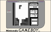 
Tetris | Game Boy | gameplay screenshot | Region: North America | source-country= | Data by MobyGames.com