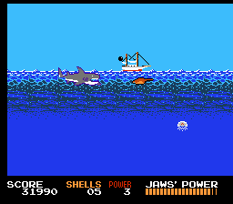 
Jaws | NES | gameplay screenshot | Data by MobyGames.com