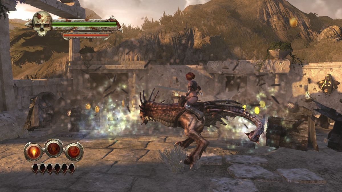 Golden Axe: Beast Rider | Xbox 360 | gameplay screenshot | Region: North America | source-country= | Data by MobyGames.com