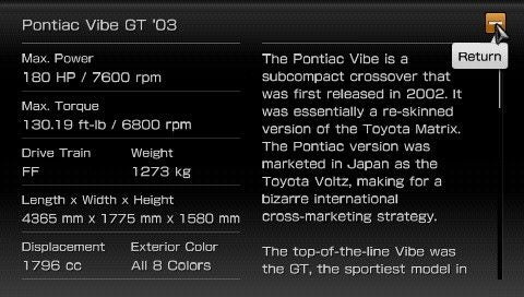 
Gran Turismo | PSP | gameplay screenshot | Data by MobyGames.com