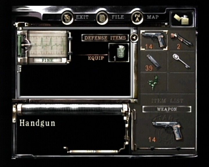 Resident Evil | GameCube | gameplay screenshot | region=North America | source-country= | zypher-v2 | moby-9dcec5e96bc8 | Data by MobyGames.com