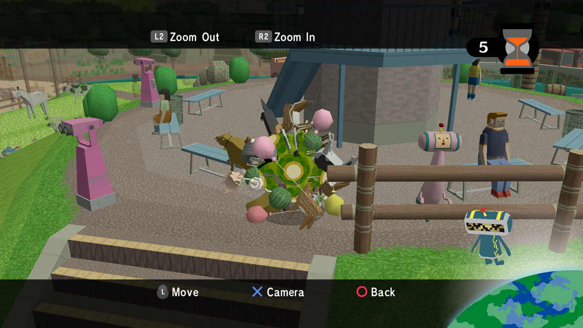 Katamari Forever | PlayStation 3 | gameplay screenshot | Region: North America | source-country= | Data by MobyGames.com