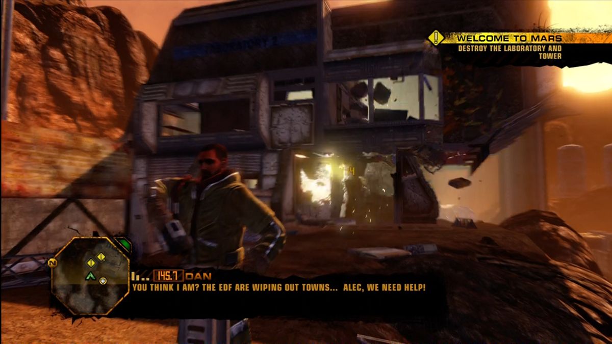 Red Faction: Guerrilla | Xbox 360 | gameplay screenshot | region=North America | source-country= | zypher-v2 | moby-2f6ff6e37798 | Data by MobyGames.com