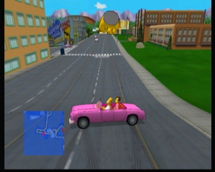 
The Simpsons: Road Rage | Xbox | gameplay screenshot | Data by MobyGames.com