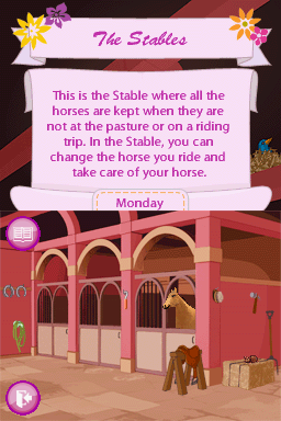 
Barbie Horse Adventures: Riding Camp | Nintendo DS | gameplay screenshot | Data by MobyGames.com