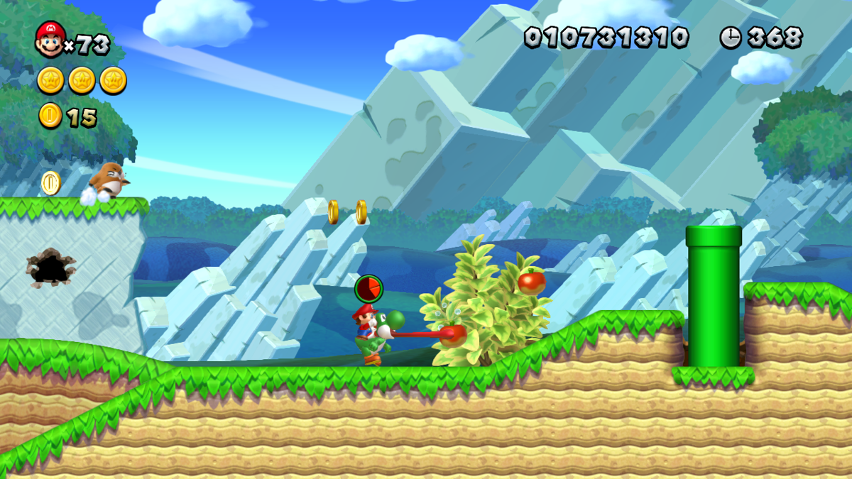 New Super Mario Bros. U | Wii U | gameplay screenshot | region=North America | source-country= | zypher-v2 | moby-c3c37a8c062f | Data by MobyGames.com