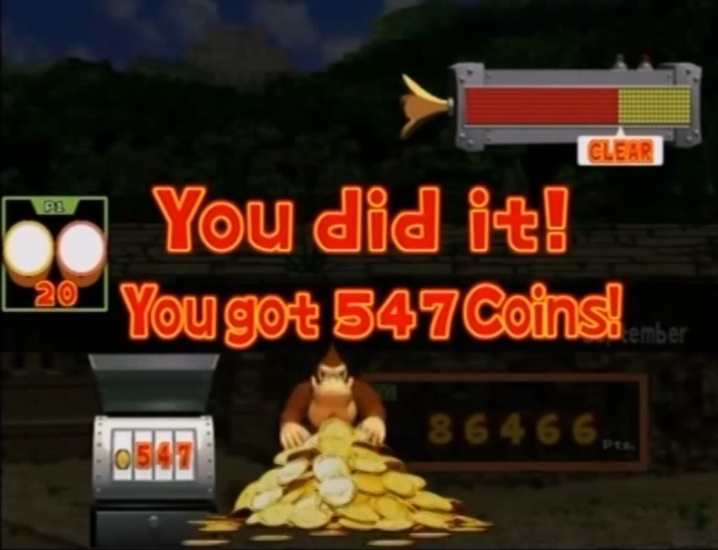 Donkey Konga | GameCube | gameplay screenshot | region=North America | source-country= | zypher-v2 | moby-9d47904f1cfd | Data by MobyGames.com