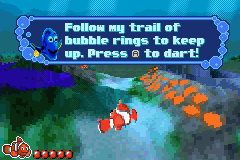 Disney•Pixar Finding Nemo | Game Boy Advance | gameplay screenshot | region=North America | source-country= | zypher-v2 | moby-18f6165f6ada | Data by MobyGames.com