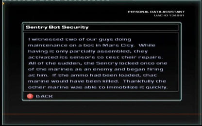
Doom³ | Xbox | gameplay screenshot | Region: North America | source-country= | Data by MobyGames.com