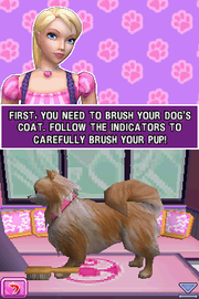 
Barbie: Groom and Glam Pups | Nintendo DS | gameplay screenshot | Data by MobyGames.com