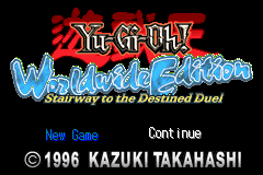 
Yu-Gi-Oh!: Worldwide Edition - Stairway to the Destined Duel | Game Boy Advance | gameplay screenshot | Region: North America | source-country= | Data by MobyGames.com