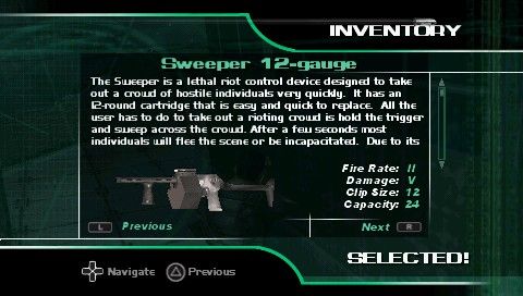 
Syphon Filter: Dark Mirror | PSP | gameplay screenshot | Data by MobyGames.com
