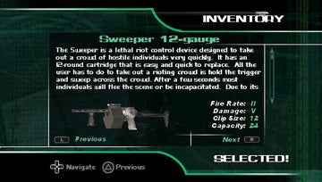 
Syphon Filter: Dark Mirror | PSP | gameplay screenshot | Data by MobyGames.com