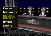 
MTV Celebrity Deathmatch | PlayStation 2 | gameplay screenshot | Data by MobyGames.com