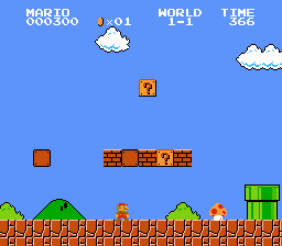 
Super Mario Bros | NES | gameplay screenshot | Data by MobyGames.com