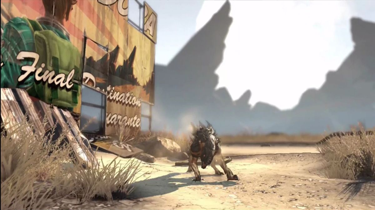 Borderlands | Xbox 360 | gameplay screenshot | region=North America | edition=platinum hits | source-country= | zypher-v2 | moby-4f25d3230fee | Data by MobyGames.com