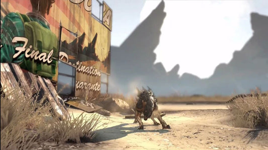 Borderlands | Xbox 360 | gameplay screenshot | region=North America | edition=platinum hits | source-country= | zypher-v2 | moby-4f25d3230fee | Data by MobyGames.com