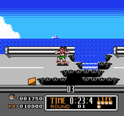 
Town & Country Surf Designs: Wood & Water Rage | NES | gameplay screenshot | Data by MobyGames.com