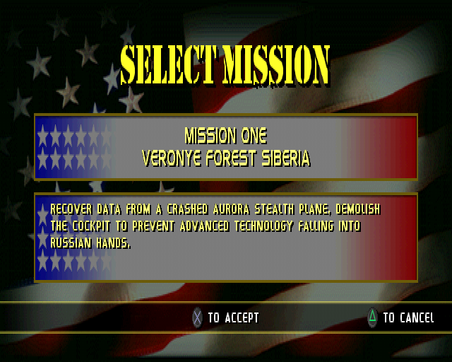 Spec Ops: Stealth Patrol | PlayStation | gameplay screenshot | region=North America | source-country= | zypher-v2 | moby-45843810230d | Data by MobyGames.com