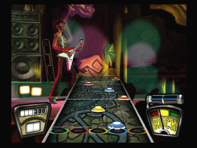 Guitar Hero | PlayStation 2 | gameplay screenshot | region=North America | source-country= | zypher-v2 | moby-1dd47be7e86e | Data by MobyGames.com