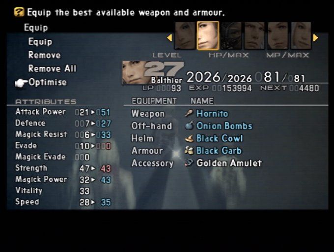 Final Fantasy XII | PlayStation 2 | gameplay screenshot | region=North America | edition=steelbook | source-country= | zypher-v2 | moby-6a15e755e19a | Data by MobyGames.com