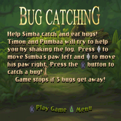 
Disney's The Lion King: Simba's Mighty Adventure | PlayStation | gameplay screenshot | Region: North America | source-country= | Data by MobyGames.com