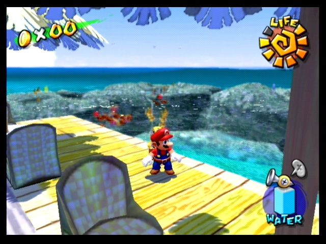 Super Mario Sunshine | GameCube | gameplay screenshot | region=North America | source-country= | zypher-v2 | moby-0cf8accd3c03 | Data by MobyGames.com
