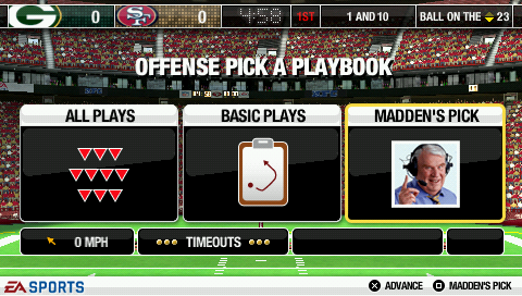Madden NFL 09 | PSP | gameplay screenshot | region=North America | source-country= | zypher-v2 | moby-913f73b6581c | Data by MobyGames.com