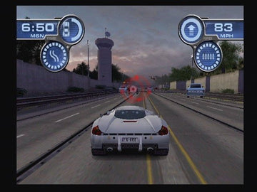 Spy Hunter | PlayStation 2 | gameplay screenshot | region=North America | source-country= | zypher-v2 | moby-cedf18a4b690 | Data by MobyGames.com