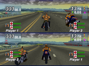 Road Rash: Jailbreak | PlayStation | gameplay screenshot | region=North America | source-country= | zypher-v2 | moby-33f0435b926b | Data by MobyGames.com