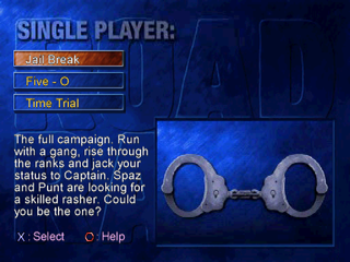 
Road Rash: Jailbreak | PlayStation | gameplay screenshot | Data by MobyGames.com