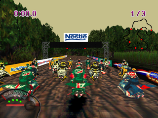 Jet Moto | PlayStation | gameplay screenshot | region=North America | source-country= | zypher-v2 | moby-8561345da76a | Data by MobyGames.com
