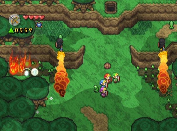 
The Legend of Zelda: Four Swords Adventures | GameCube | gameplay screenshot | Data by MobyGames.com
