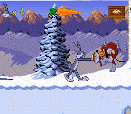 
Bugs Bunny Rabbit Rampage | SNES | gameplay screenshot | Data by MobyGames.com