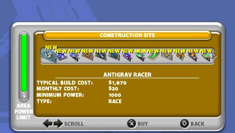 Thrillville | PSP | gameplay screenshot | region=North America | source-country= | zypher-v2 | moby-f35243c327ef | Data by MobyGames.com