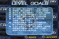 Mat Hoffman's Pro BMX | Game Boy Advance | gameplay screenshot | region=North America | source-country= | zypher-v2 | moby-de70f16ba569 | Data by MobyGames.com