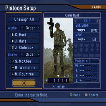 Tom Clancy's Ghost Recon | PlayStation 2 | gameplay screenshot | region=North America | source-country= | zypher-v2 | moby-300792815130 | Data by MobyGames.com
