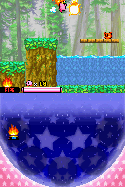 Kirby: Squeak Squad | Nintendo DS | gameplay screenshot | region=North America | source-country= | zypher-v2 | moby-ab81b687d2ab | Data by MobyGames.com