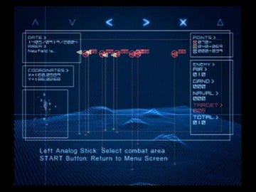 Ace Combat 04: Shattered Skies | PlayStation 2 | gameplay screenshot | region=North America | source-country= | zypher-v2 | moby-0e3e236bc63d | Data by MobyGames.com