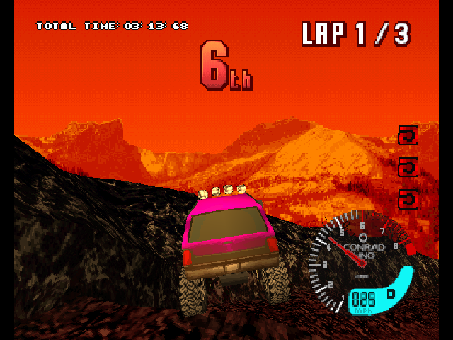 TNN Motor Sports Hardcore 4x4 | PlayStation | gameplay screenshot | region=North America | source-country= | zypher-v2 | moby-4457e3f0213b | Data by MobyGames.com